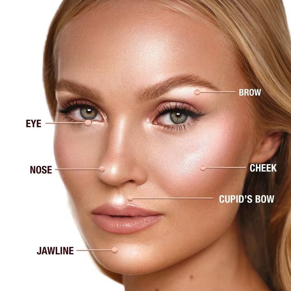 Charlotte Tilbury Glow Glide Face Architect Highliter Champagne Glow 0.24 Oz NIB - Picture 13 of 15